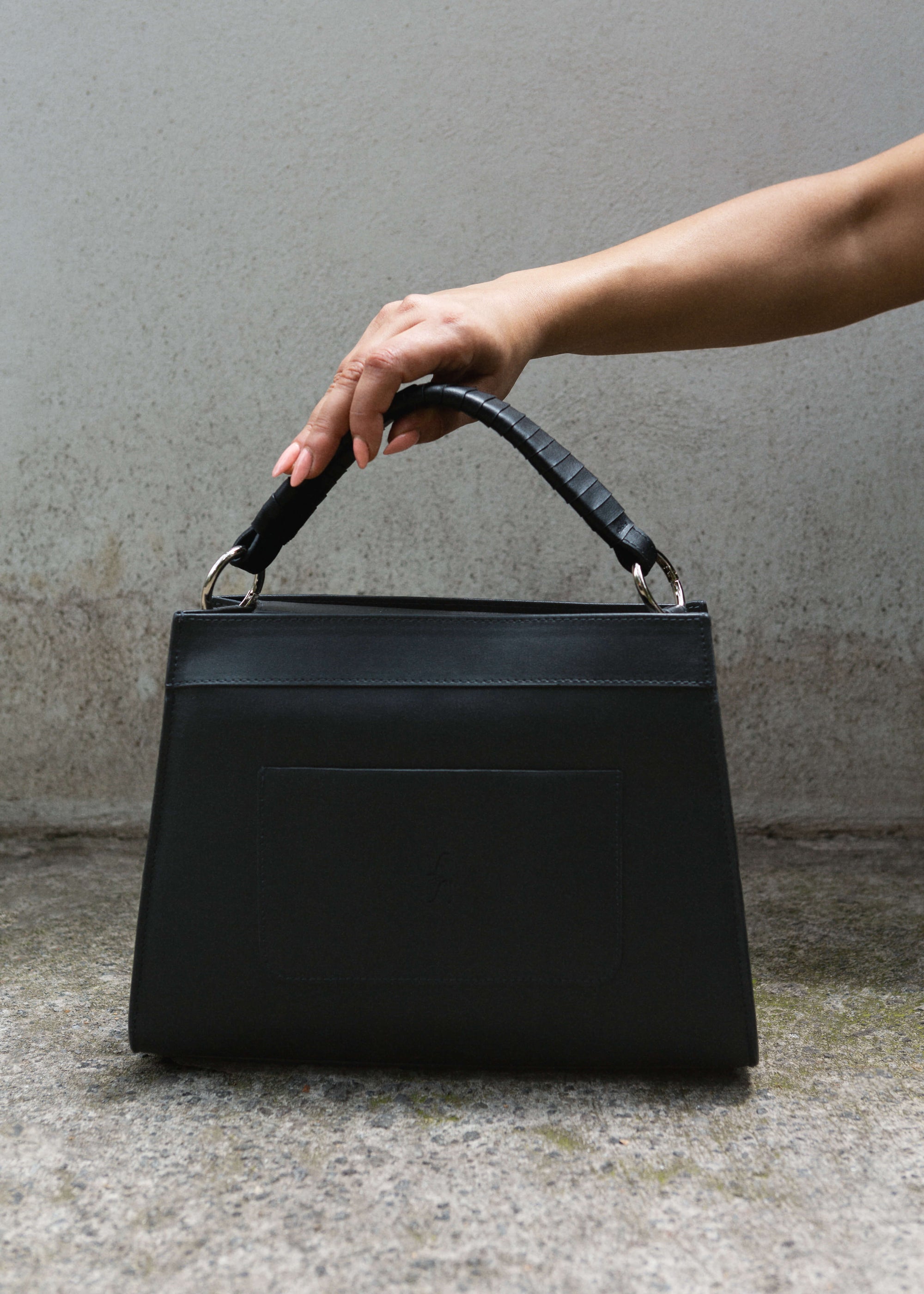 Model with a Panthera Tote Black